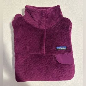 Patagonia Women's Plum X-Dye Re-Tool Fleece Pullover